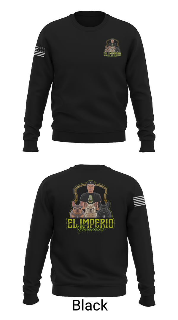 Crew Neck Sweatshirt, EL IMPERIO FRENCHIES, , Teamtime, Team time, sublimation, custom sports apparel, team uniforms, spirit wear, spiritwear, sports uniforms, custom shirts, team store, custom team store, fundraiser sports, apparel fundraiser
