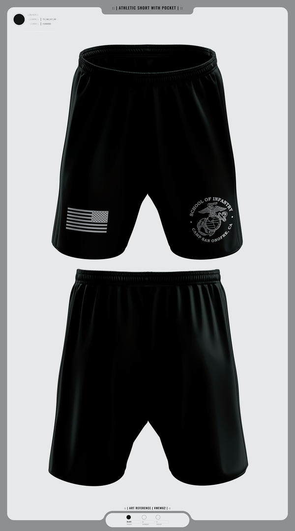 Athletic Shorts With Pockets, IMC, Marines, Teamtime, Team time, sublimation, custom sports apparel, team uniforms, spirit wear, spiritwear, sports uniforms, custom shirts, team store, custom team store, fundraiser sports, apparel fundraiser