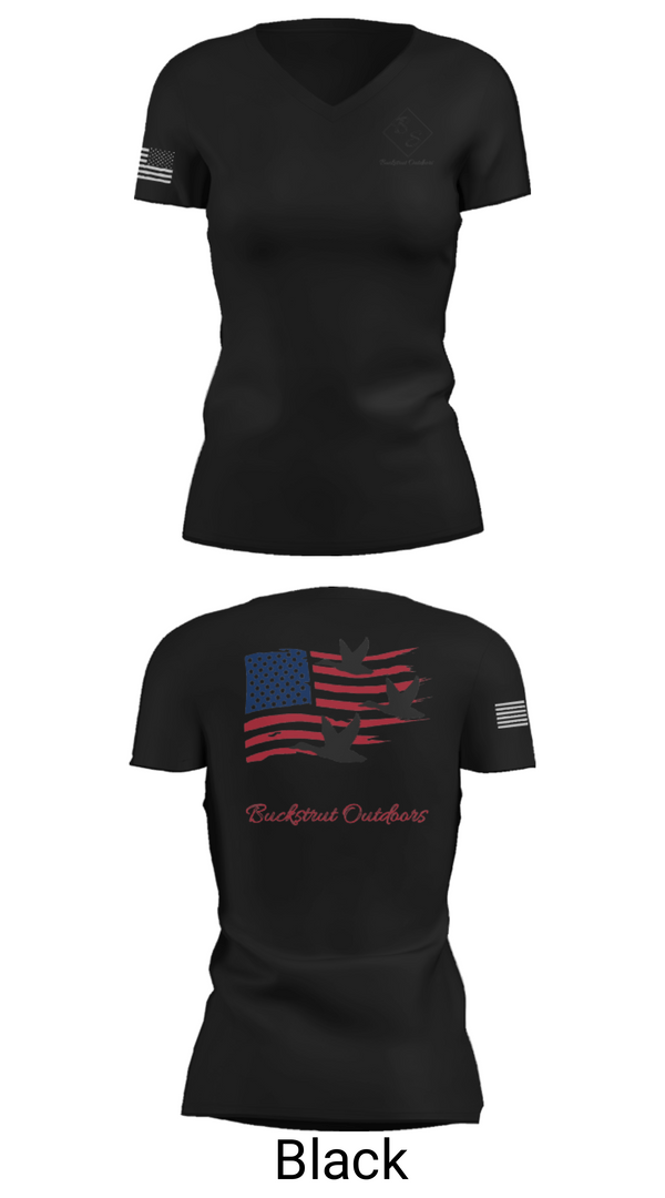 Women's Short Sleeve Vneck Shirt, Buckstrut OutdoorsBuckstrut Outdoors, , Teamtime, Team time, sublimation, custom sports apparel, team uniforms, spirit wear, spiritwear, sports uniforms, custom shirts, team store, custom team store, fundraiser sports, apparel fundraiser