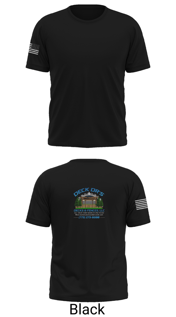 Old School Cotton Feel Shirt, Deck Dr’s Decks and Fences, , Teamtime, Team time, sublimation, custom sports apparel, team uniforms, spirit wear, spiritwear, sports uniforms, custom shirts, team store, custom team store, fundraiser sports, apparel fundraiser