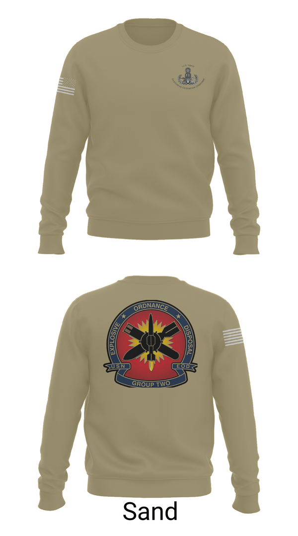 Crew Neck Sweatshirt, EODMU 2, , Teamtime, Team time, sublimation, custom sports apparel, team uniforms, spirit wear, spiritwear, sports uniforms, custom shirts, team store, custom team store, fundraiser sports, apparel fundraiser