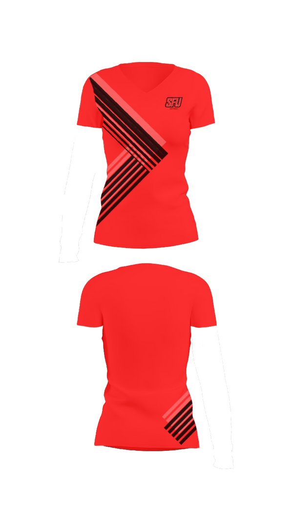 Women's Short Sleeve Vneck Shirt, Penn Cambria High School Softball, Softball, Teamtime, Team time, sublimation, custom sports apparel, team uniforms, spirit wear, spiritwear, sports uniforms, custom shirts, team store, custom team store, fundraiser sports, apparel fundraiser
