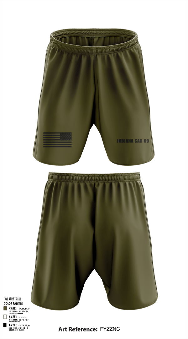 Athletic Shorts With Pockets, Indiana SAR K9, , Teamtime, Team time, sublimation, custom sports apparel, team uniforms, spirit wear, spiritwear, sports uniforms, custom shirts, team store, custom team store, fundraiser sports, apparel fundraiser