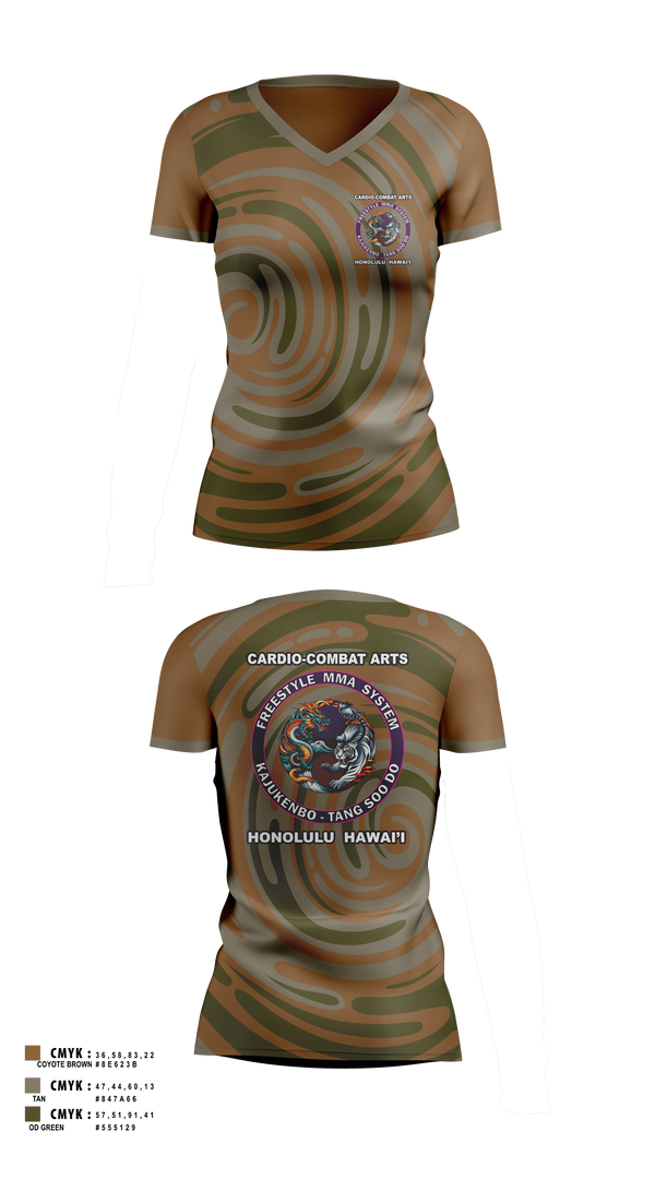 Womens Short Sleeve Vneck Shirt, Honolulu Bohemian, , Teamtime, Team time, sublimation, custom sports apparel, team uniforms, spirit wear, spiritwear, sports uniforms, custom shirts, team store, custom team store, fundraiser sports, apparel fundraiser