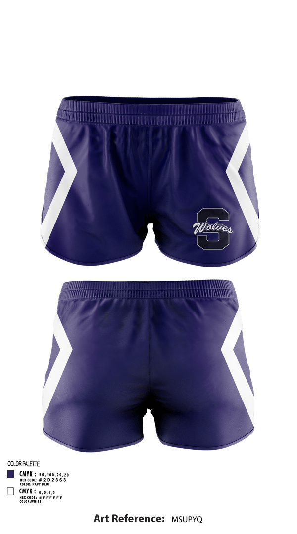 Womens Shorts, Shawnee Middle School Cheer, Cheer, Teamtime, Team time, sublimation, custom sports apparel, team uniforms, spirit wear, spiritwear, sports uniforms, custom shirts, team store, custom team store, fundraiser sports, apparel fundraiser