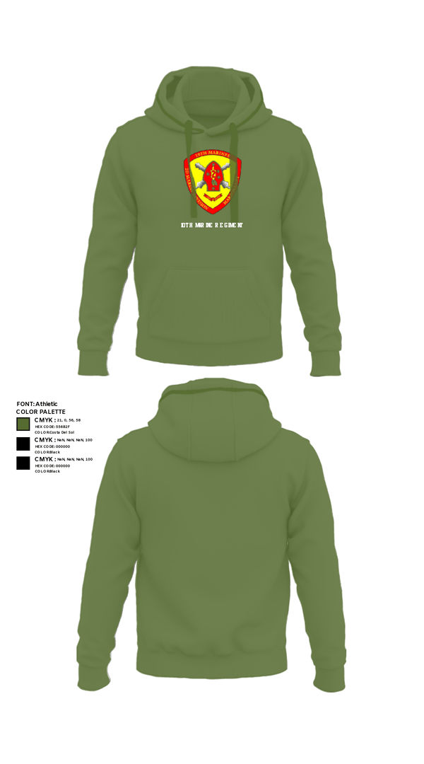 Hoodie, 10th Marine Regiment, Marines, Teamtime, Team time, sublimation, custom sports apparel, team uniforms, spirit wear, spiritwear, sports uniforms, custom shirts, team store, custom team store, fundraiser sports, apparel fundraiser