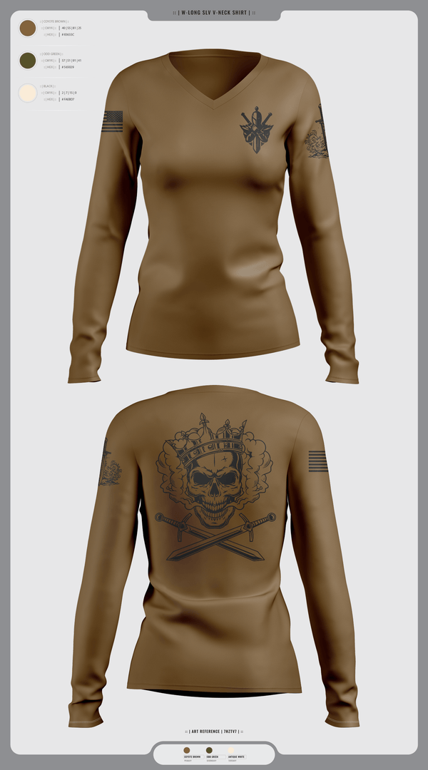 Womens Long Sleeve Vneck Shirt 1, Forge, , Teamtime, Team time, sublimation, custom sports apparel, team uniforms, spirit wear, spiritwear, sports uniforms, custom shirts, team store, custom team store, fundraiser sports, apparel fundraiser
