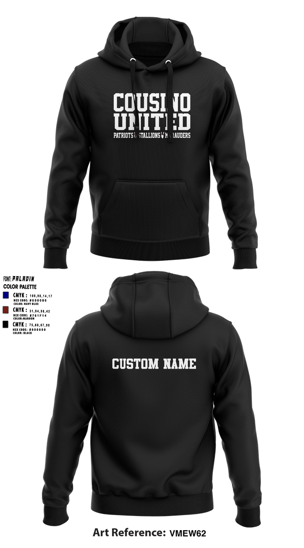 Hoodie, Cousino United Bowling, Bowling, Teamtime, Team time, sublimation, custom sports apparel, team uniforms, spirit wear, spiritwear, sports uniforms, custom shirts, team store, custom team store, fundraiser sports, apparel fundraiser