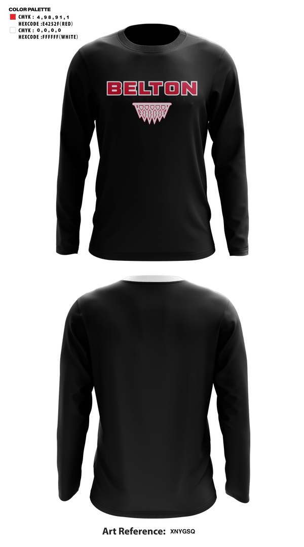 Long Sleeve Shooting Shirt, Belton High School Basketball, Women's Basketball, Teamtime, Team time, sublimation, custom sports apparel, team uniforms, spirit wear, spiritwear, sports uniforms, custom shirts, team store, custom team store, fundraiser sports, apparel fundraiser