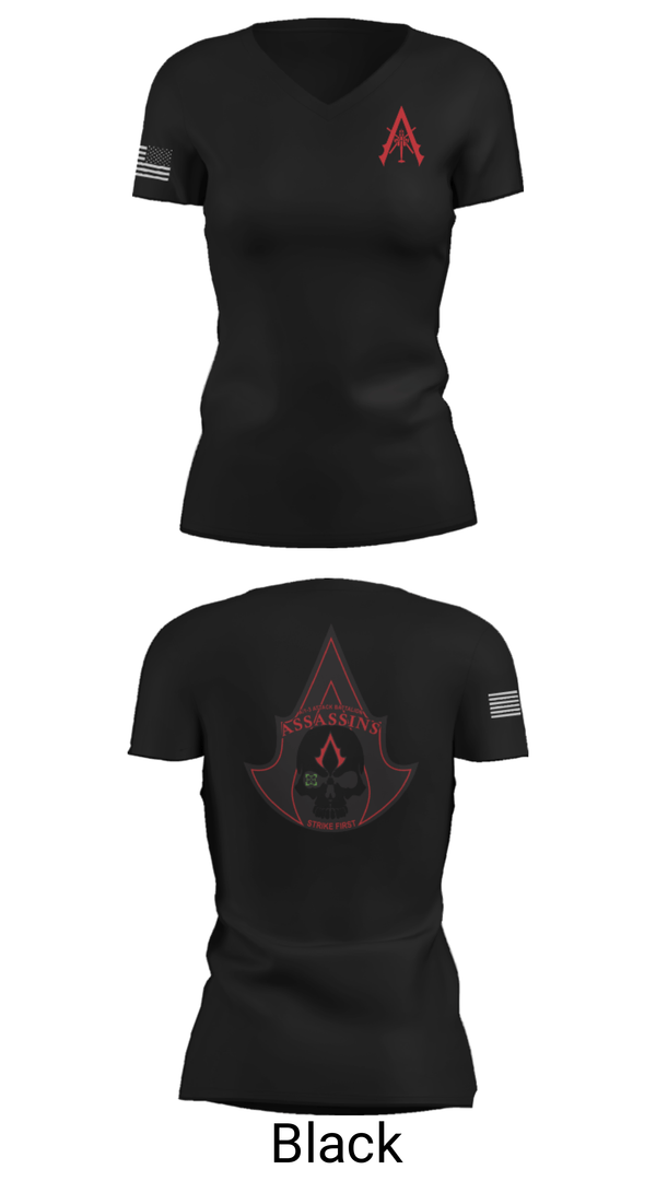 Women's Short Sleeve Vneck Shirt, A Co. 1-3 AB, Army, Teamtime, Team time, sublimation, custom sports apparel, team uniforms, spirit wear, spiritwear, sports uniforms, custom shirts, team store, custom team store, fundraiser sports, apparel fundraiser