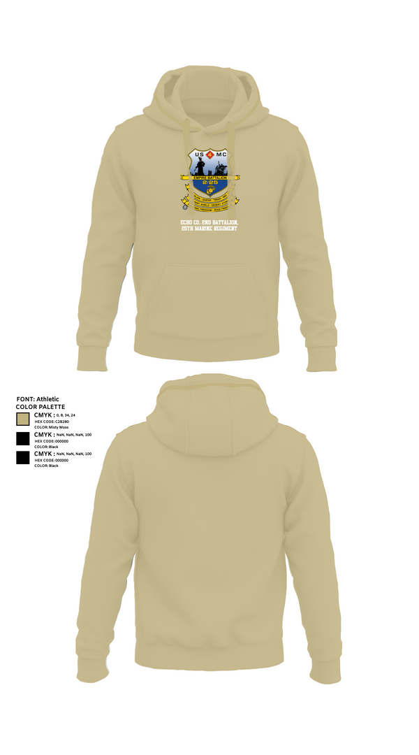Hoodie, Echo Co. 2nd battalion, 25th Marine Regiment, , Teamtime, Team time, sublimation, custom sports apparel, team uniforms, spirit wear, spiritwear, sports uniforms, custom shirts, team store, custom team store, fundraiser sports, apparel fundraiser