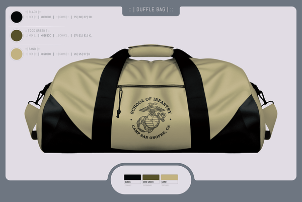 Duffle Bag, IMC, Marines, Teamtime, Team time, sublimation, custom sports apparel, team uniforms, spirit wear, spiritwear, sports uniforms, custom shirts, team store, custom team store, fundraiser sports, apparel fundraiser