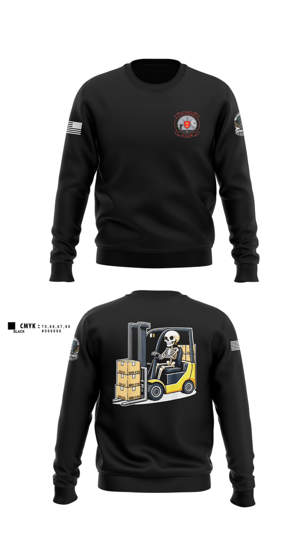 Crew Neck Sweatshirt, , Marines, Teamtime, Team time, sublimation, custom sports apparel, team uniforms, spirit wear, spiritwear, sports uniforms, custom shirts, team store, custom team store, fundraiser sports, apparel fundraiser