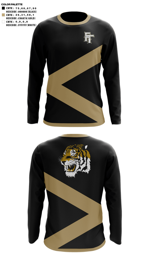 Long Sleeve Performance Shirt, Fort Towson Junior High School Cheer, Cheer, Teamtime, Team time, sublimation, custom sports apparel, team uniforms, spirit wear, spiritwear, sports uniforms, custom shirts, team store, custom team store, fundraiser sports, apparel fundraiser