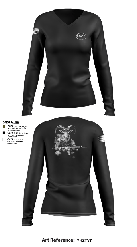 Womens Long Sleeve Vneck Shirt, 1-87, Army, Teamtime, Team time, sublimation, custom sports apparel, team uniforms, spirit wear, spiritwear, sports uniforms, custom shirts, team store, custom team store, fundraiser sports, apparel fundraiser