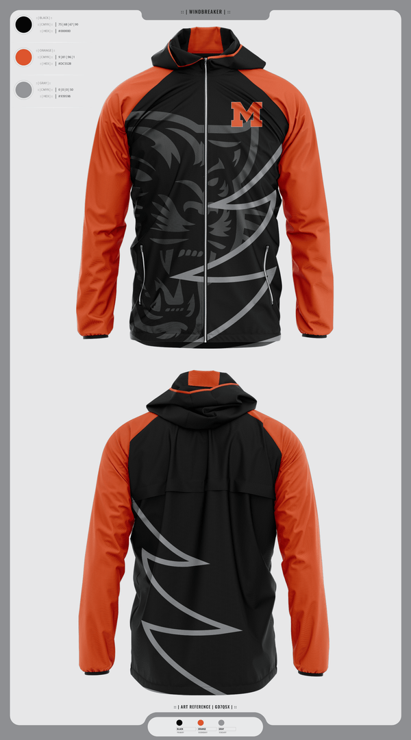 Windbreaker, Milton Area Black Panthers, , Teamtime, Team time, sublimation, custom sports apparel, team uniforms, spirit wear, spiritwear, sports uniforms, custom shirts, team store, custom team store, fundraiser sports, apparel fundraiser