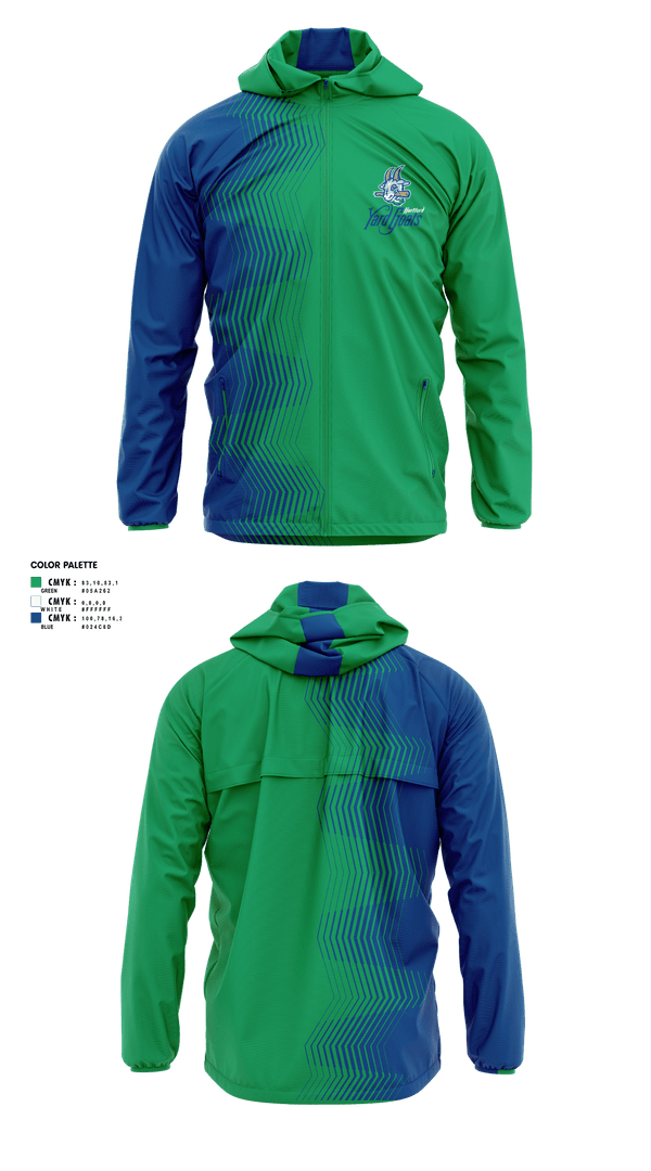 Windbreaker, Yard Goats Shaker Heights Baseball, Baseball, Teamtime, Team time, sublimation, custom sports apparel, team uniforms, spirit wear, spiritwear, sports uniforms, custom shirts, team store, custom team store, fundraiser sports, apparel fundraiser
