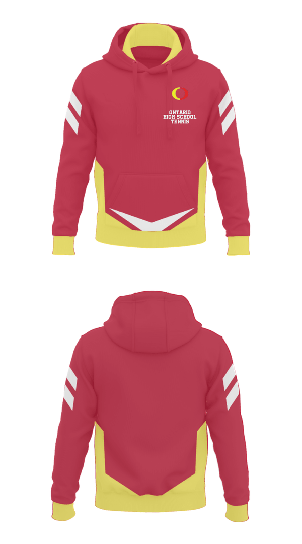 Hoodie, Ontario High School Tennis, Tennis, Teamtime, Team time, sublimation, custom sports apparel, team uniforms, spirit wear, spiritwear, sports uniforms, custom shirts, team store, custom team store, fundraiser sports, apparel fundraiser