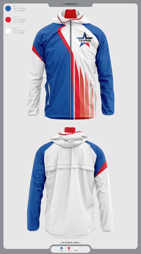 Windbreaker, Georgetown Texans, , Teamtime, Team time, sublimation, custom sports apparel, team uniforms, spirit wear, spiritwear, sports uniforms, custom shirts, team store, custom team store, fundraiser sports, apparel fundraiser