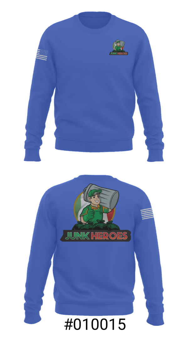 Crew Neck Sweatshirt, Junk Heroes, , Teamtime, Team time, sublimation, custom sports apparel, team uniforms, spirit wear, spiritwear, sports uniforms, custom shirts, team store, custom team store, fundraiser sports, apparel fundraiser