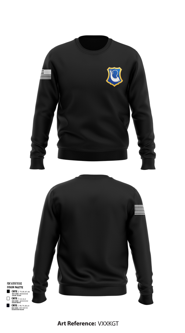 Crew Neck Sweatshirt, C-Co. 1-181st, National Guard, Teamtime, Team time, sublimation, custom sports apparel, team uniforms, spirit wear, spiritwear, sports uniforms, custom shirts, team store, custom team store, fundraiser sports, apparel fundraiser