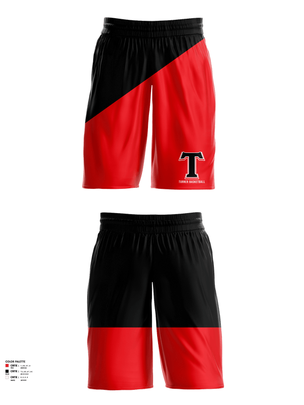 Womens Basketball Shorts, TURNER, Women's Basketball, Teamtime, Team time, sublimation, custom sports apparel, team uniforms, spirit wear, spiritwear, sports uniforms, custom shirts, team store, custom team store, fundraiser sports, apparel fundraiser
