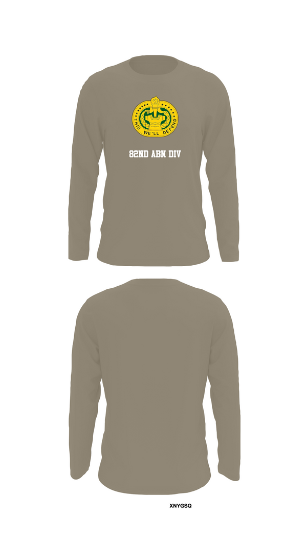 Long Sleeve Performance Shirt, 82nd ABN div, , Teamtime, Team time, sublimation, custom sports apparel, team uniforms, spirit wear, spiritwear, sports uniforms, custom shirts, team store, custom team store, fundraiser sports, apparel fundraiser