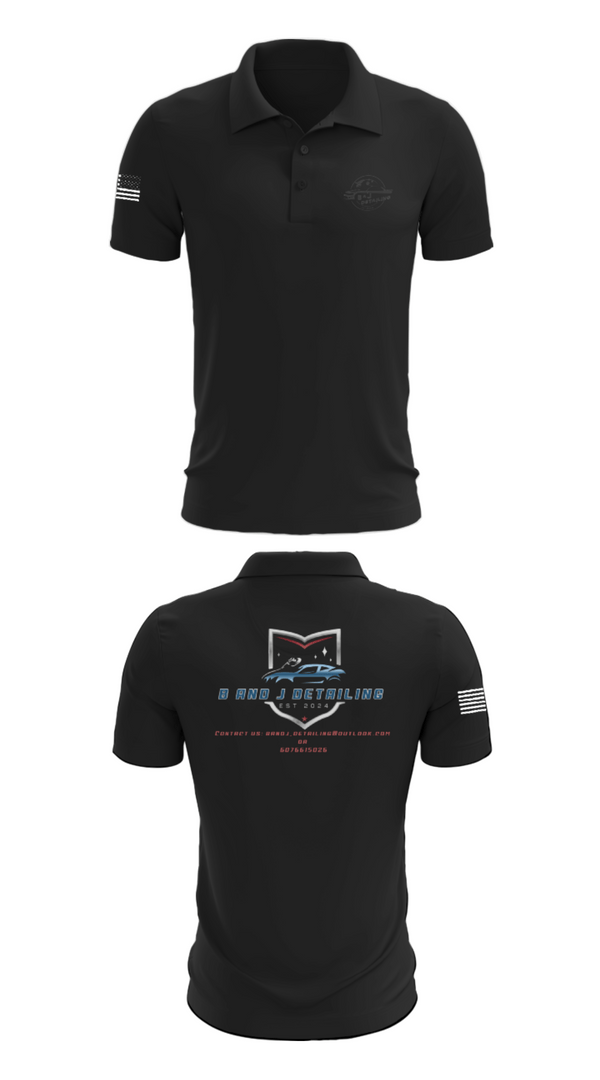 Short Sleeve Performance Polo, B and J Detailing, , Teamtime, Team time, sublimation, custom sports apparel, team uniforms, spirit wear, spiritwear, sports uniforms, custom shirts, team store, custom team store, fundraiser sports, apparel fundraiser