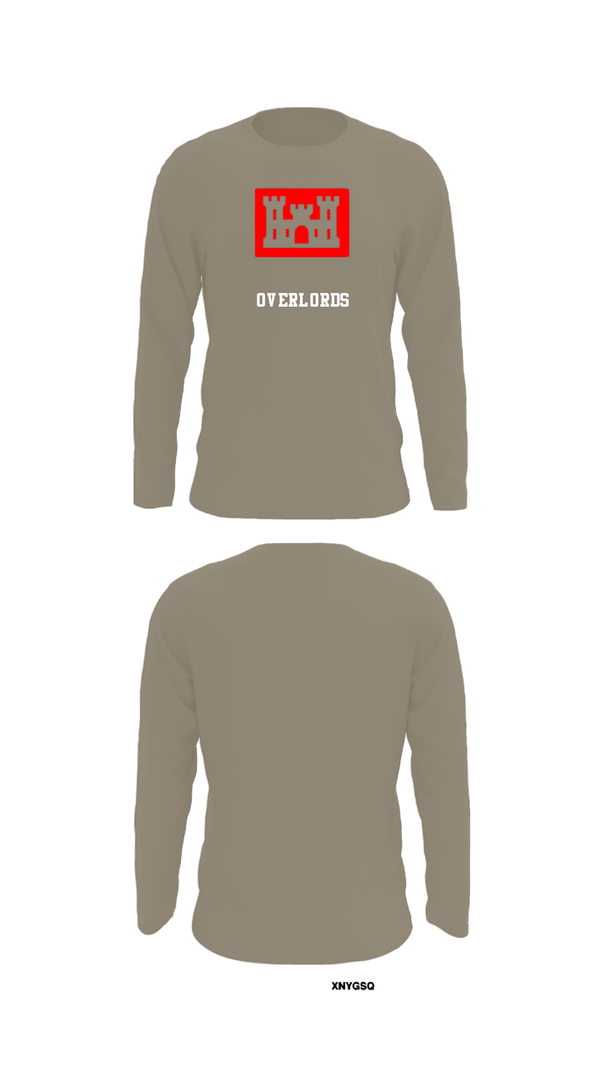 Long Sleeve Performance Shirt, Overlords, Army, Teamtime, Team time, sublimation, custom sports apparel, team uniforms, spirit wear, spiritwear, sports uniforms, custom shirts, team store, custom team store, fundraiser sports, apparel fundraiser