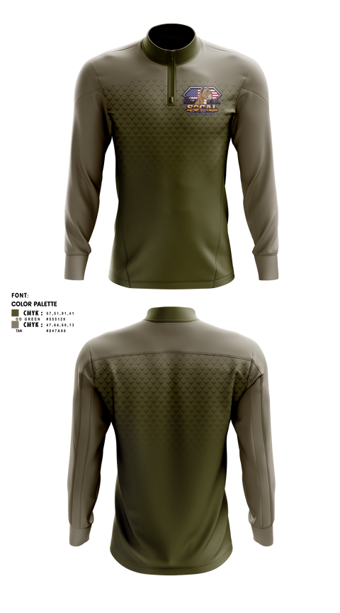 Quarter Zip Jacket, SoCal corso kennels, , Teamtime, Team time, sublimation, custom sports apparel, team uniforms, spirit wear, spiritwear, sports uniforms, custom shirts, team store, custom team store, fundraiser sports, apparel fundraiser