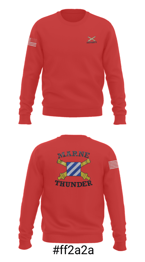 Crew Neck Sweatshirt, 3ID divarty3ID DIVARTY, Army, Teamtime, Team time, sublimation, custom sports apparel, team uniforms, spirit wear, spiritwear, sports uniforms, custom shirts, team store, custom team store, fundraiser sports, apparel fundraiser