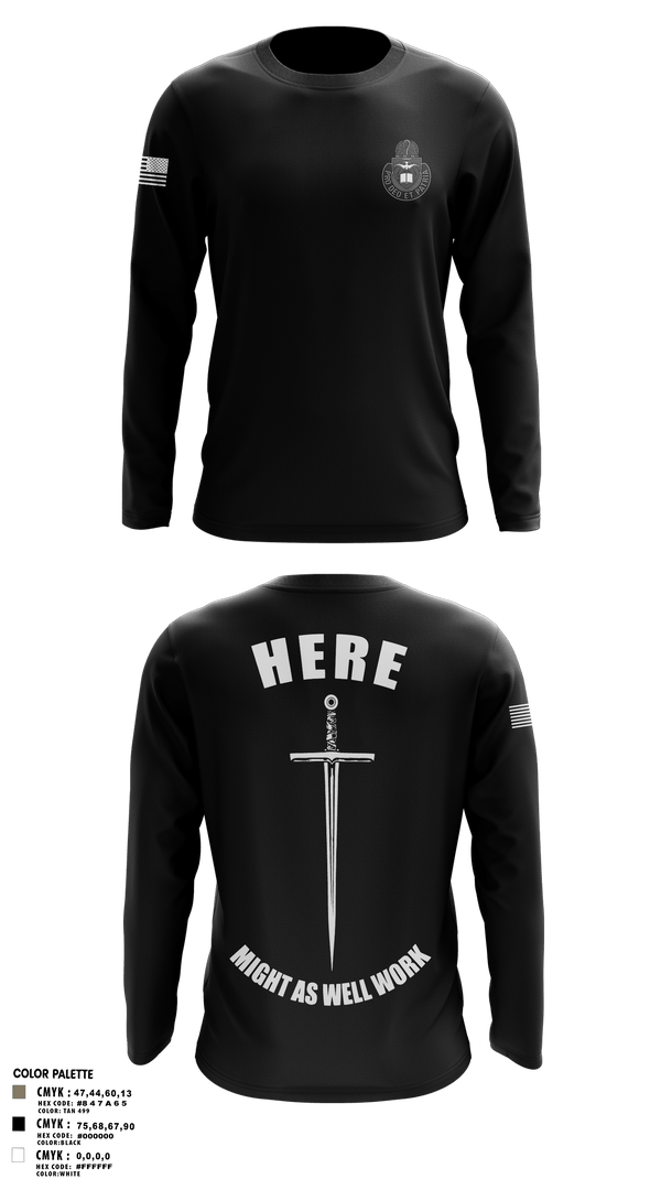 Long Sleeve Performance Shirt, CHBOLC 24-002, Army, Teamtime, Team time, sublimation, custom sports apparel, team uniforms, spirit wear, spiritwear, sports uniforms, custom shirts, team store, custom team store, fundraiser sports, apparel fundraiser