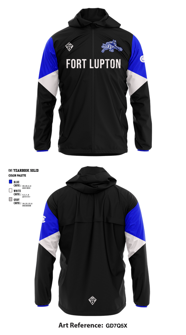 Windbreaker, Thunder Vista MSTeam Fishman, Spirit Store, Teamtime, Team time, sublimation, custom sports apparel, team uniforms, spirit wear, spiritwear, sports uniforms, custom shirts, team store, custom team store, fundraiser sports, apparel fundraiser