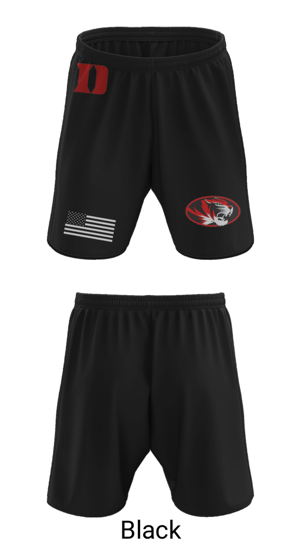 Athletic Shorts With Pockets, Duke High School Golf, Golf, Teamtime, Team time, sublimation, custom sports apparel, team uniforms, spirit wear, spiritwear, sports uniforms, custom shirts, team store, custom team store, fundraiser sports, apparel fundraiser