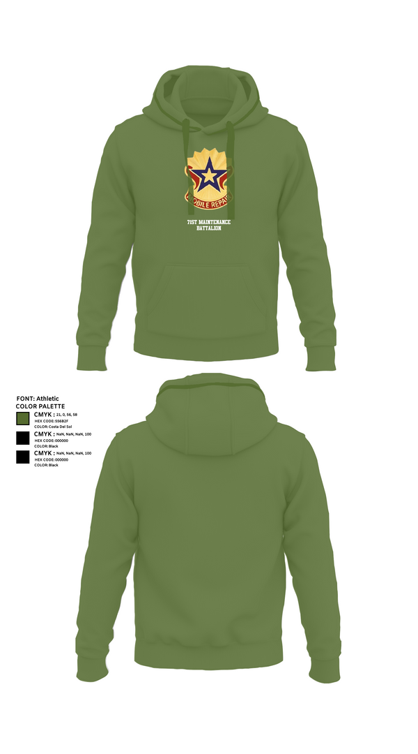 Hoodie, 71st Maintenance Battalion, Army, Teamtime, Team time, sublimation, custom sports apparel, team uniforms, spirit wear, spiritwear, sports uniforms, custom shirts, team store, custom team store, fundraiser sports, apparel fundraiser