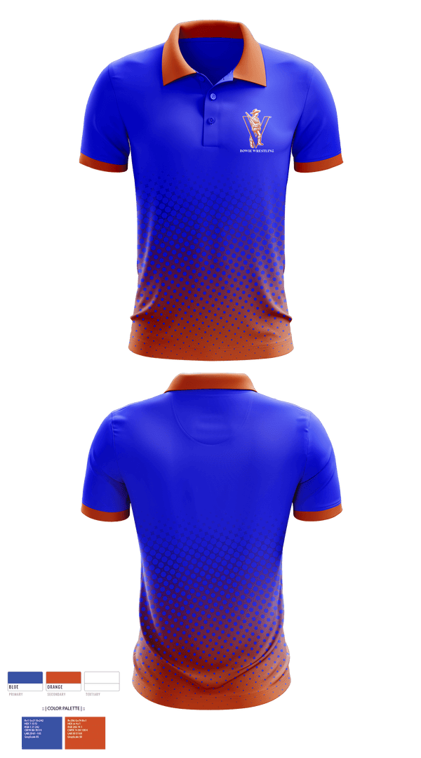 Short Sleeve Performance Polo, Bowie, Wrestling, Teamtime, Team time, sublimation, custom sports apparel, team uniforms, spirit wear, spiritwear, sports uniforms, custom shirts, team store, custom team store, fundraiser sports, apparel fundraiser