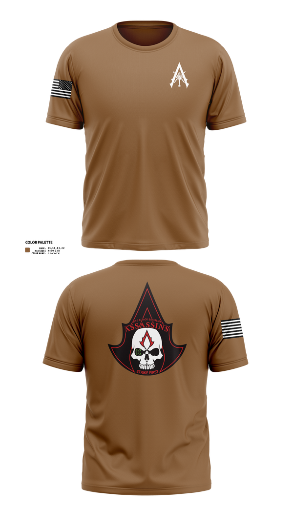 Old School Cotton Feel Shirt, A Co. 1-3 AB, Army, Teamtime, Team time, sublimation, custom sports apparel, team uniforms, spirit wear, spiritwear, sports uniforms, custom shirts, team store, custom team store, fundraiser sports, apparel fundraiser