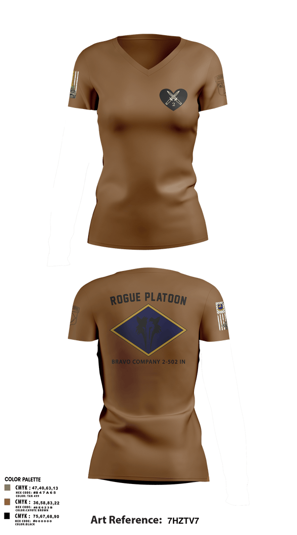 Womens Short Sleeve Vneck Shirt, B. CO 2-502, Army, Teamtime, Team time, sublimation, custom sports apparel, team uniforms, spirit wear, spiritwear, sports uniforms, custom shirts, team store, custom team store, fundraiser sports, apparel fundraiser