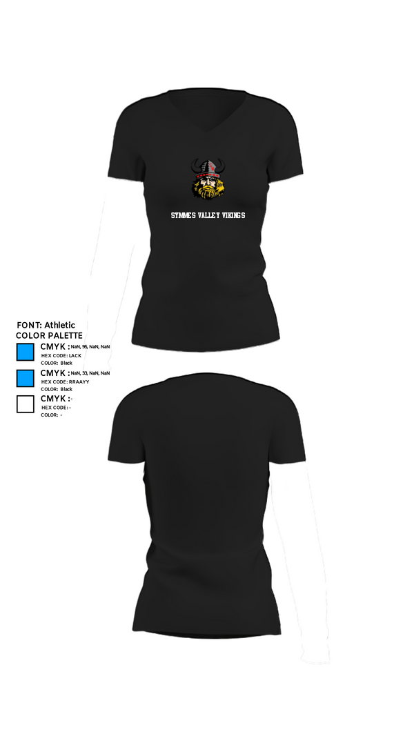 Women's Short Sleeve Vneck Shirt, Symmes Valley Vikings, Football, Teamtime, Team time, sublimation, custom sports apparel, team uniforms, spirit wear, spiritwear, sports uniforms, custom shirts, team store, custom team store, fundraiser sports, apparel fundraiser