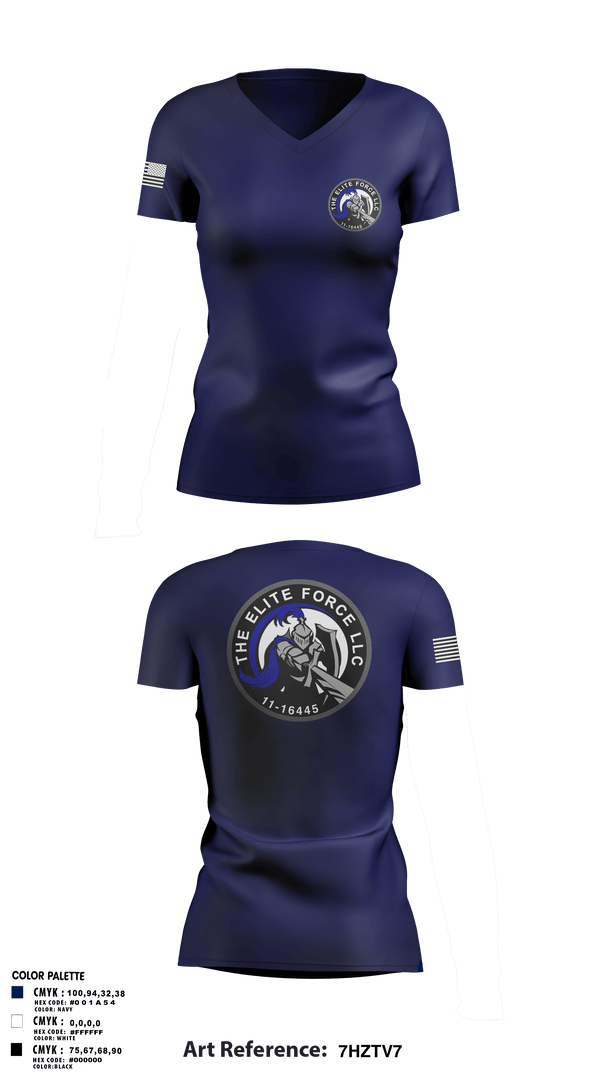 Womens Short Sleeve Vneck Shirt, The Elite Force Llc, Police, Teamtime, Team time, sublimation, custom sports apparel, team uniforms, spirit wear, spiritwear, sports uniforms, custom shirts, team store, custom team store, fundraiser sports, apparel fundraiser