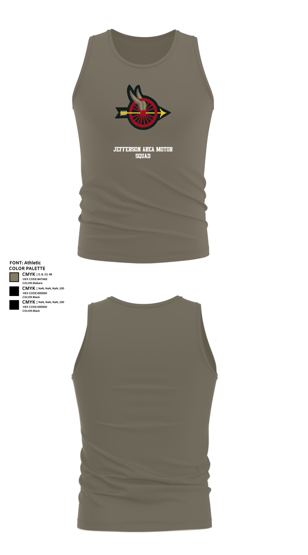 Tank Top, Jefferson Area Motor Squad, Police, Teamtime, Team time, sublimation, custom sports apparel, team uniforms, spirit wear, spiritwear, sports uniforms, custom shirts, team store, custom team store, fundraiser sports, apparel fundraiser