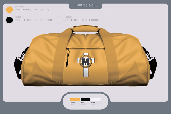Duffle Bag, Montini Catholic School, Spirit Store, Teamtime, Team time, sublimation, custom sports apparel, team uniforms, spirit wear, spiritwear, sports uniforms, custom shirts, team store, custom team store, fundraiser sports, apparel fundraiser