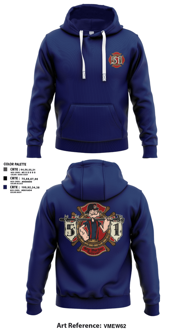 Hoodie, Station 51, Fire Department, Teamtime, Team time, sublimation, custom sports apparel, team uniforms, spirit wear, spiritwear, sports uniforms, custom shirts, team store, custom team store, fundraiser sports, apparel fundraiser