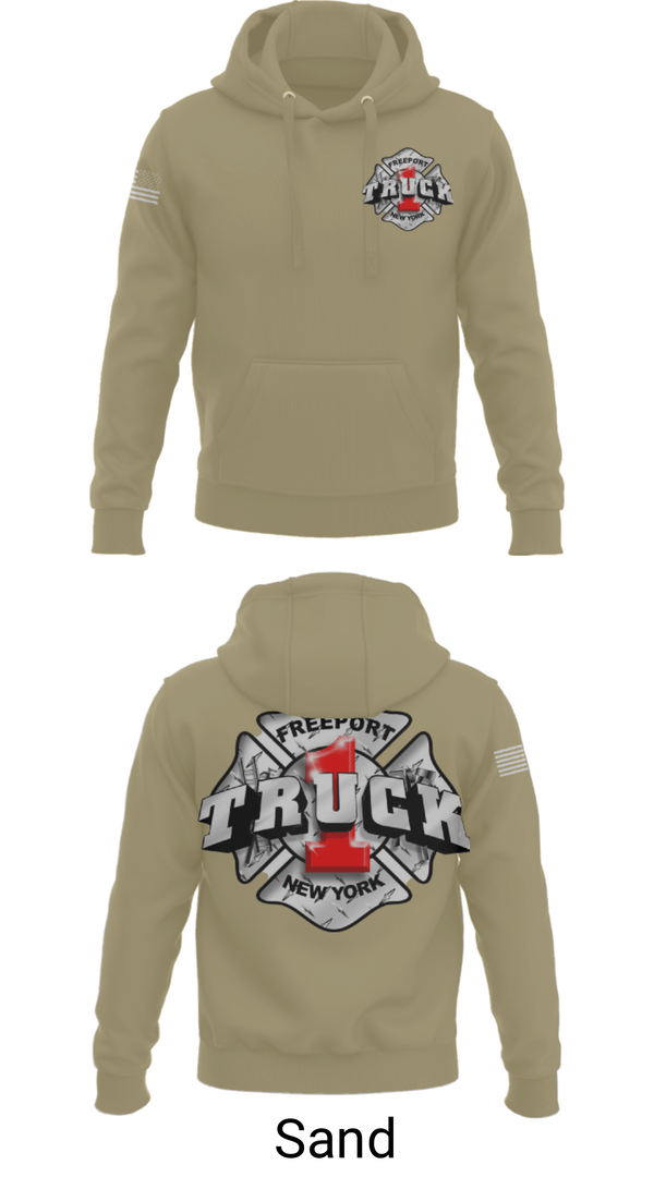 Hoodie, Truck 1, Fire Department, Teamtime, Team time, sublimation, custom sports apparel, team uniforms, spirit wear, spiritwear, sports uniforms, custom shirts, team store, custom team store, fundraiser sports, apparel fundraiser