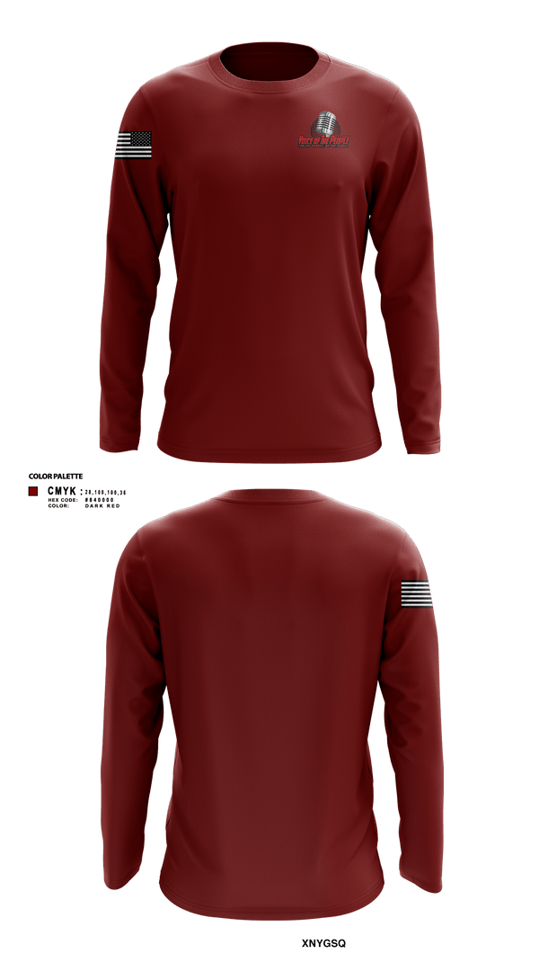 Long Sleeve Performance Shirt, Voice of The People USA Radio Network, , Teamtime, Team time, sublimation, custom sports apparel, team uniforms, spirit wear, spiritwear, sports uniforms, custom shirts, team store, custom team store, fundraiser sports, apparel fundraiser