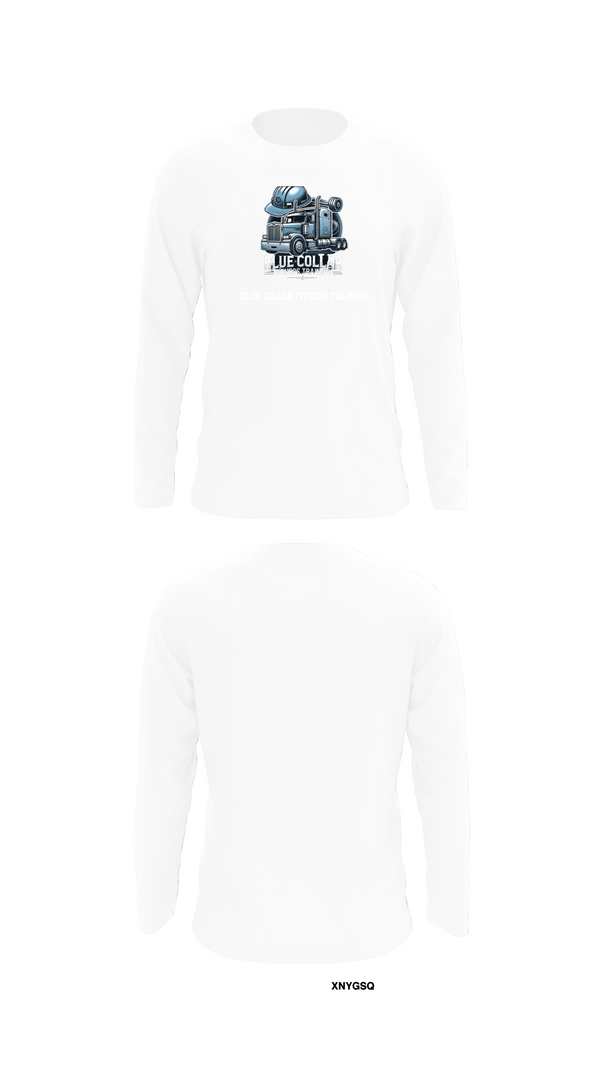 Long Sleeve Performance Shirt, Blue Collar Fitness Training, , Teamtime, Team time, sublimation, custom sports apparel, team uniforms, spirit wear, spiritwear, sports uniforms, custom shirts, team store, custom team store, fundraiser sports, apparel fundraiser