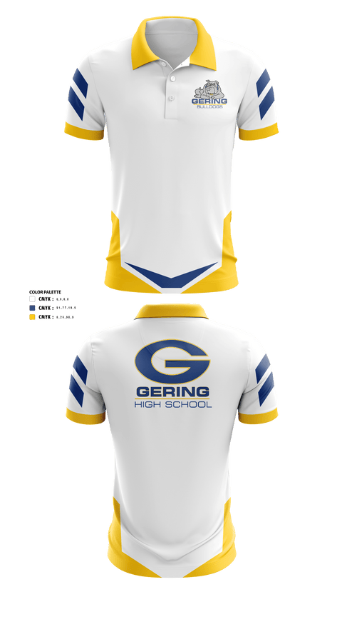 Short Sleeve Performance Polo, Gering High School Golf, Golf, Teamtime, Team time, sublimation, custom sports apparel, team uniforms, spirit wear, spiritwear, sports uniforms, custom shirts, team store, custom team store, fundraiser sports, apparel fundraiser