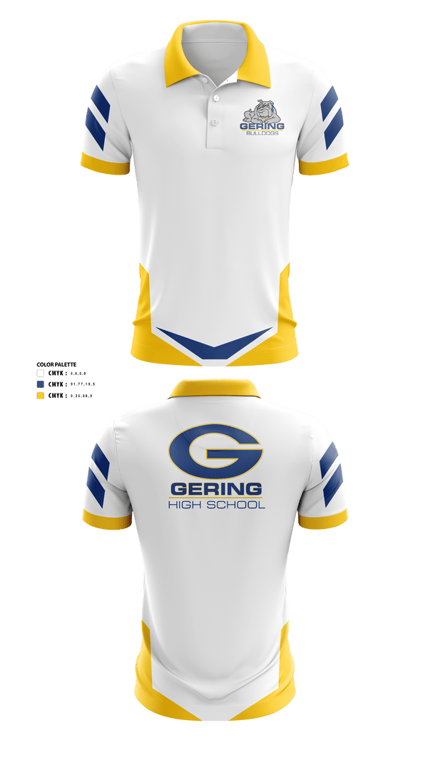 Short Sleeve Performance Polo, Gering High School Golf, Golf, Teamtime, Team time, sublimation, custom sports apparel, team uniforms, spirit wear, spiritwear, sports uniforms, custom shirts, team store, custom team store, fundraiser sports, apparel fundraiser