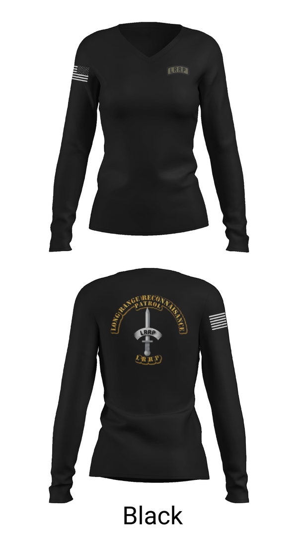 Womens Long Sleeve Vneck Shirt, 1/506 Inf, CSC, LRRP, , Teamtime, Team time, sublimation, custom sports apparel, team uniforms, spirit wear, spiritwear, sports uniforms, custom shirts, team store, custom team store, fundraiser sports, apparel fundraiser