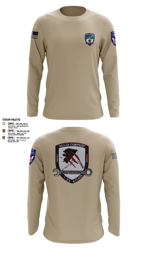 Long Sleeve Performance Shirt, A Co. 1-25 ABD Co. 1-25 AB, Army, Teamtime, Team time, sublimation, custom sports apparel, team uniforms, spirit wear, spiritwear, sports uniforms, custom shirts, team store, custom team store, fundraiser sports, apparel fundraiser